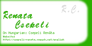 renata csepeli business card