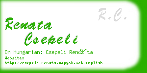 renata csepeli business card